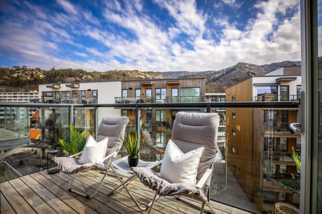 New Penthouse Apartment With Sea View In Bergen Centrum 외부 사진
